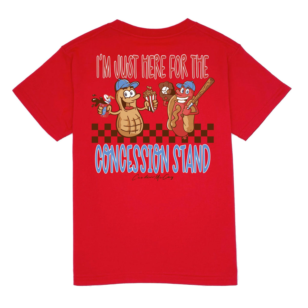 Kids' Concession Stand Short Sleeve Pocket Tee Short Sleeve T-Shirt Cardin McCoy Red XXS (2/3) 