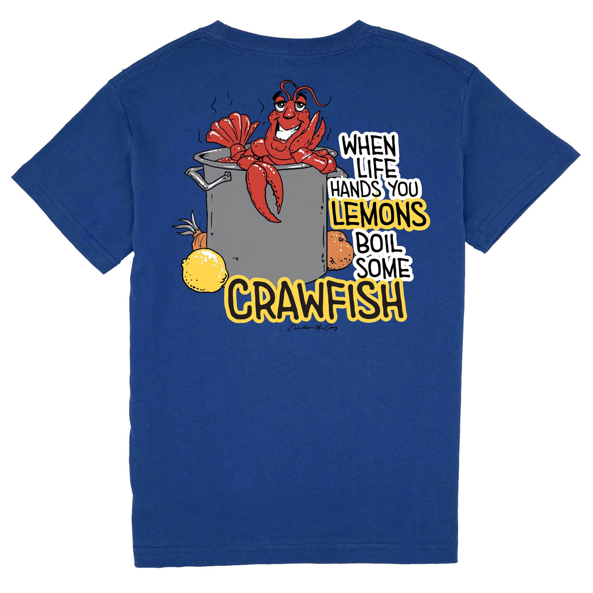 Kids' Crawfish Short Sleeve Pocket Tee Short Sleeve T-Shirt Cardin McCoy Blue XXS (2/3) 