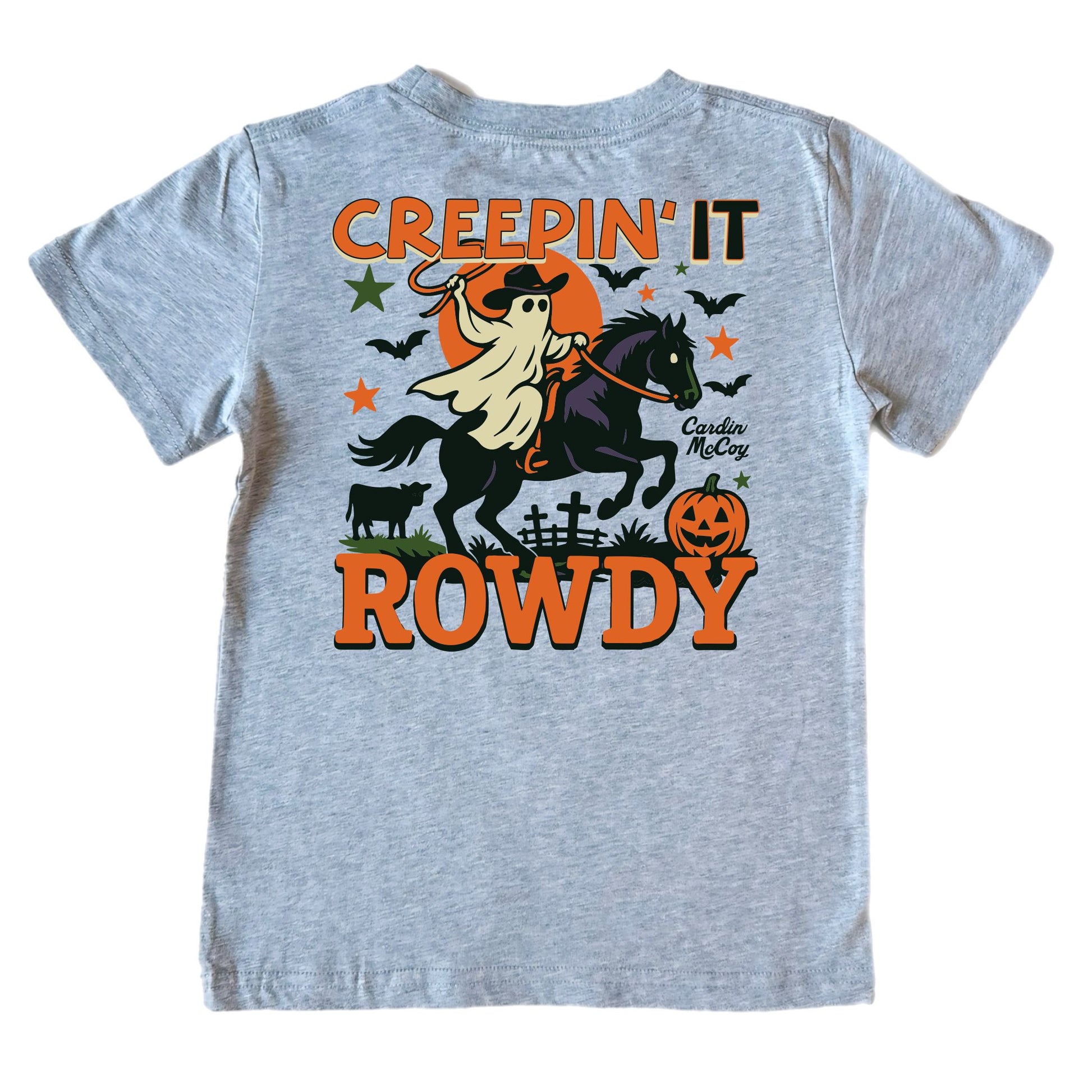 Kids' Creepin' It Rowdy Short-Sleeve Tee Short Sleeve T-Shirt Cardin McCoy Heather Gray XXS (2/3) No Pocket