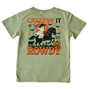 Kids' Creepin' It Rowdy Short-Sleeve Tee Short Sleeve T-Shirt Cardin McCoy Light Olive XXS (2/3) No Pocket