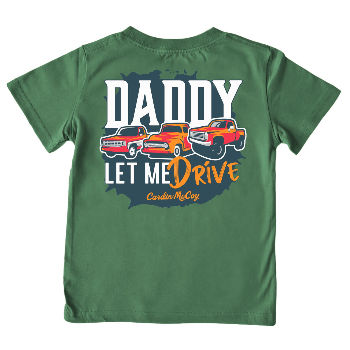Kids' Daddy Let Me Drive Short-Sleeve Tee Short Sleeve T-Shirt Cardin McCoy Dark Olive XXS (2/3) Pocket