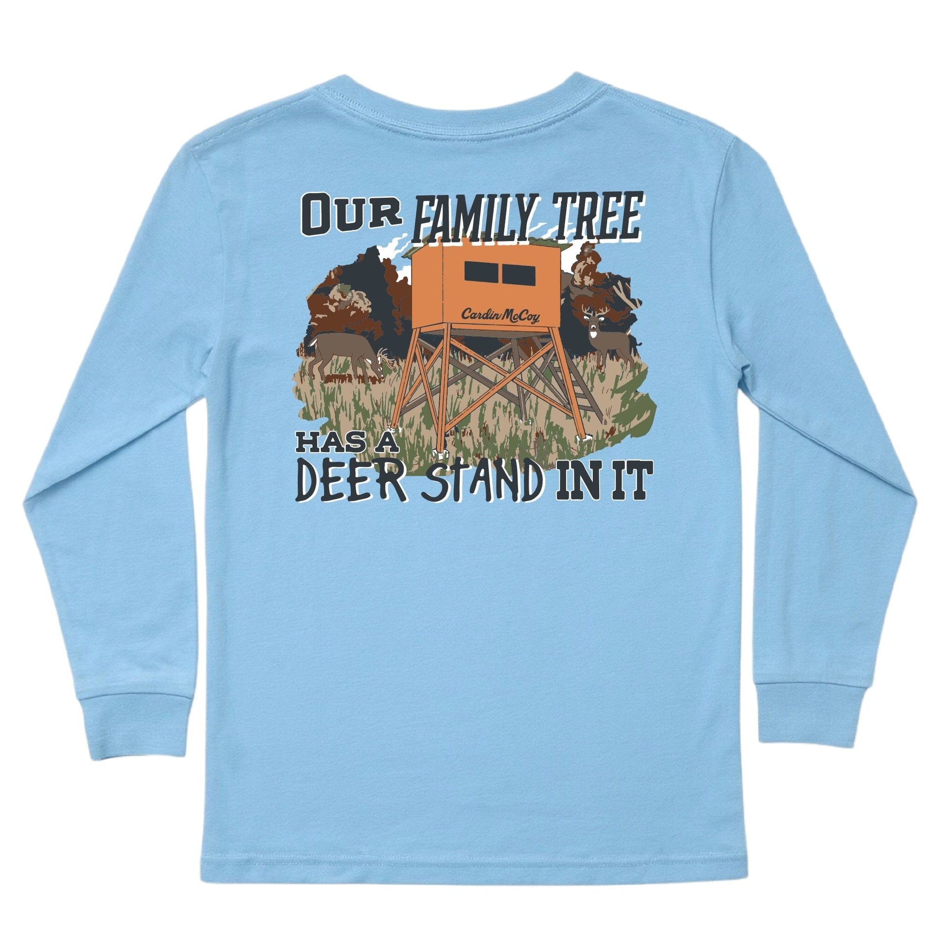 Kids' Deer Stand Long-Sleeve Tee Long Sleeve T-Shirt Cardin McCoy Light Blue XXS (2/3) Pocket