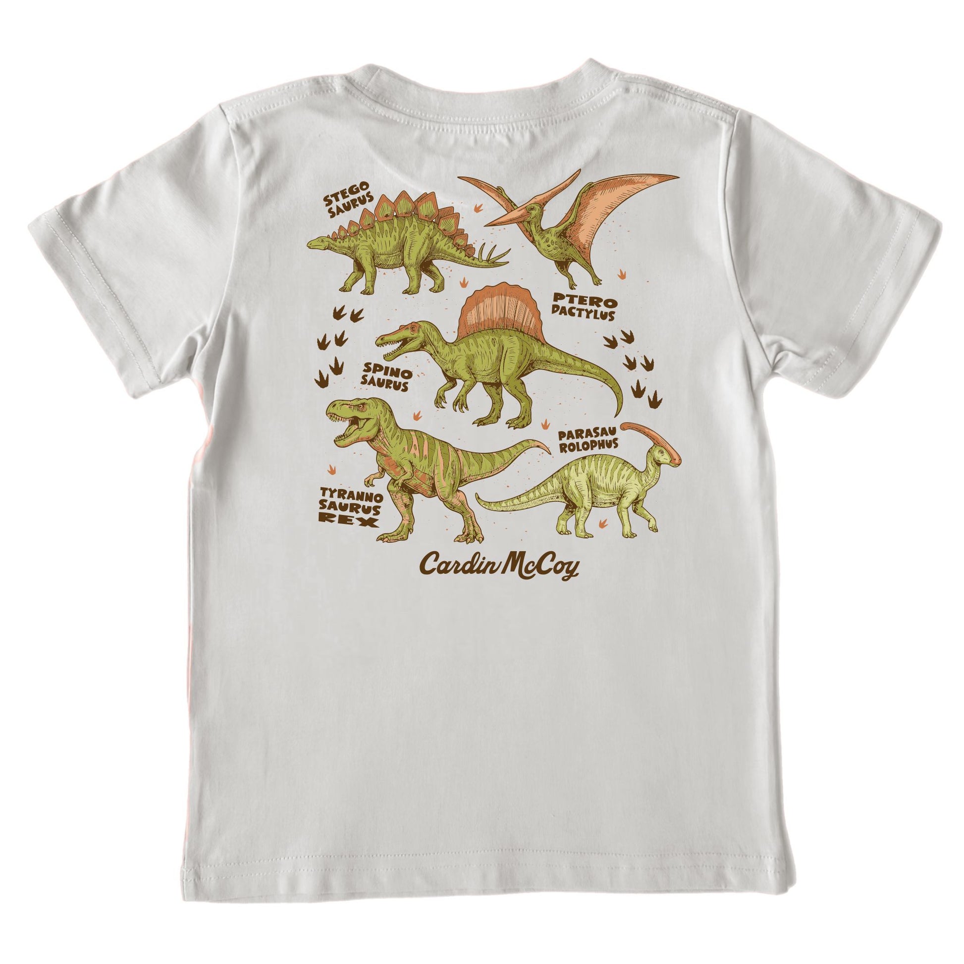 Kids' Dino Types Short-Sleeve Tee Short Sleeve T-Shirt Cardin McCoy Ice Gray XXS (2/3) Pocket