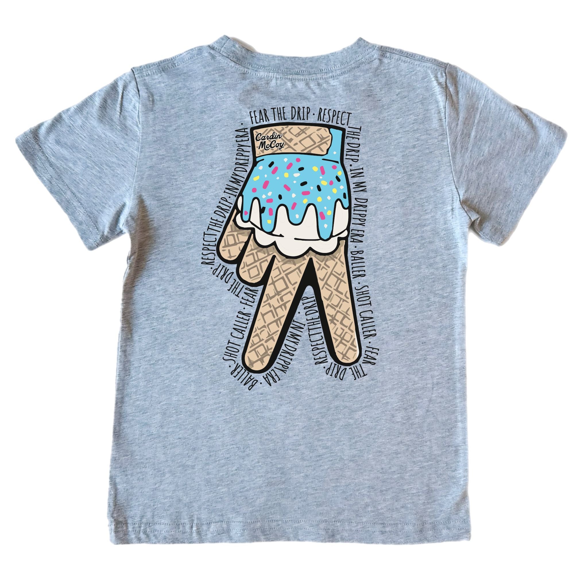 Kids' Drippy Glove Short-Sleeve Tee Short Sleeve T-Shirt Cardin McCoy Heather Gray XXS (2/3) Pocket