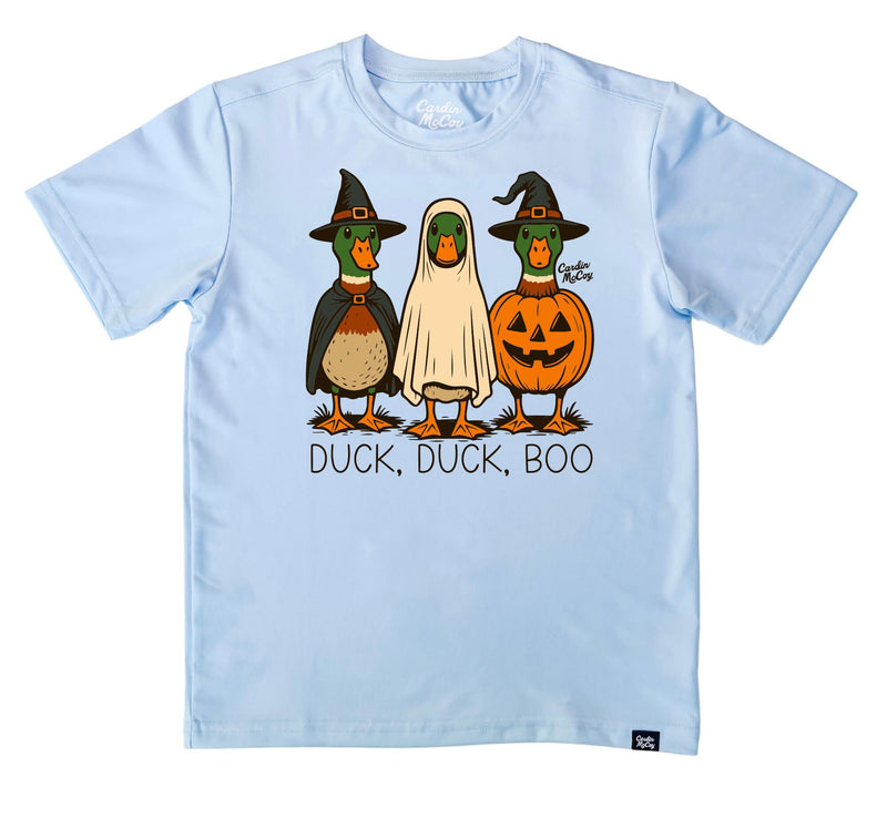 Kids' Duck, Duck, Boo Performance Front Short-Sleeve Tee Short Sleeve T-Shirt Cardin McCoy Blue Sky XXS (2/3) No Pocket