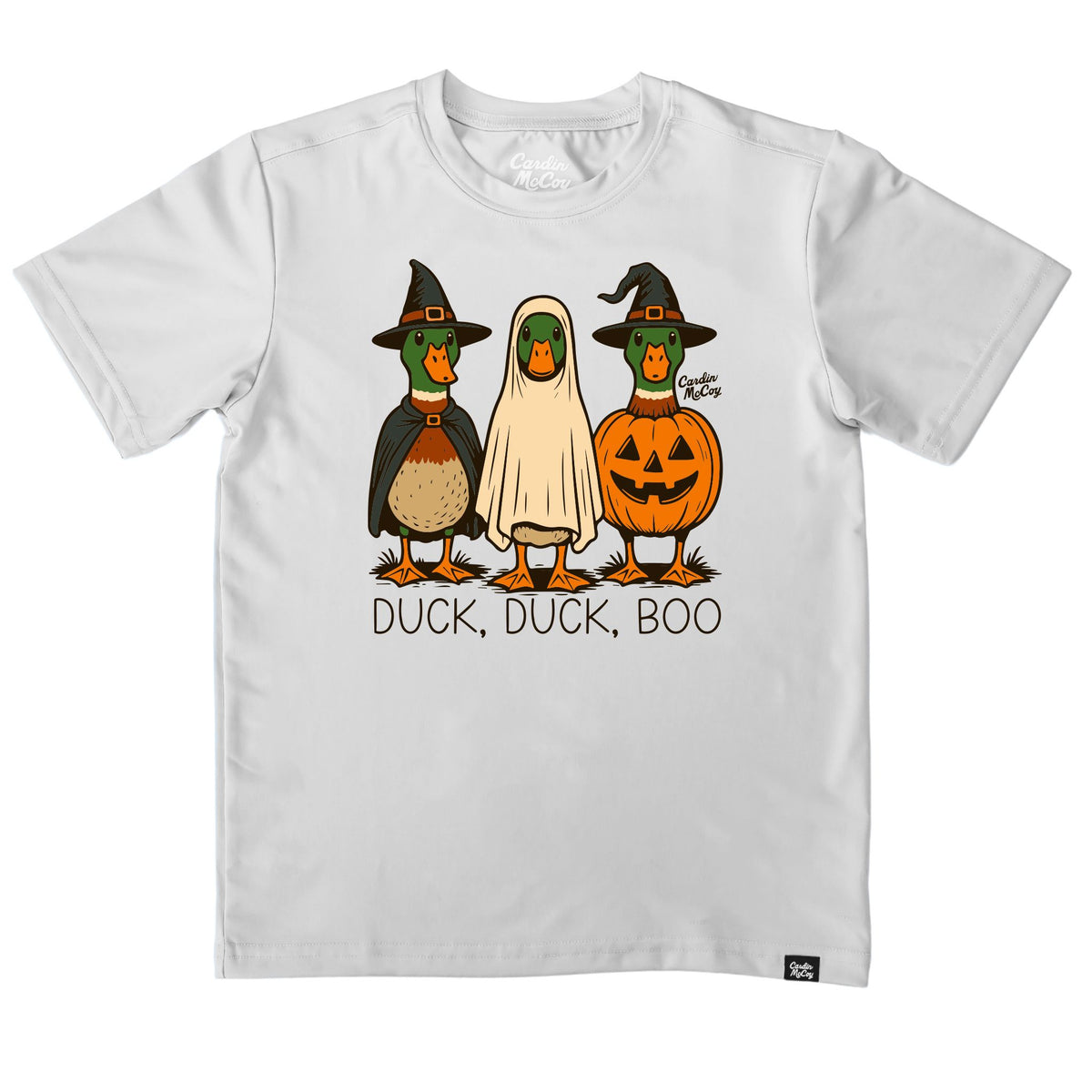 Kids' Duck, Duck, Boo Performance Front Short-Sleeve Tee Short Sleeve T-Shirt Cardin McCoy Gray Mist XXS (2/3) No Pocket