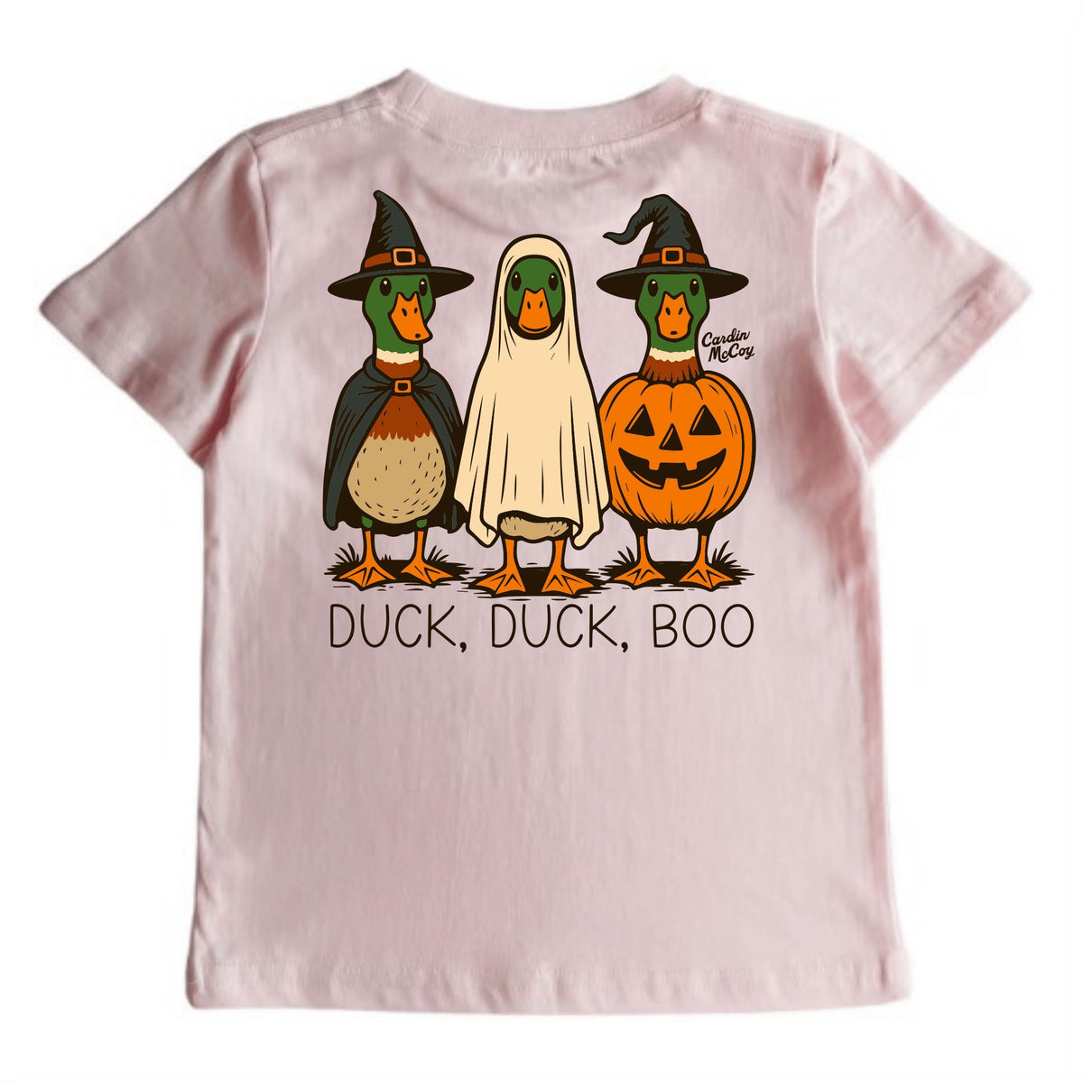 Kids' Duck, Duck Boo Short-Sleeve Tee Short Sleeve T-Shirt Cardin McCoy Light Pink XXS (2/3) Pocket