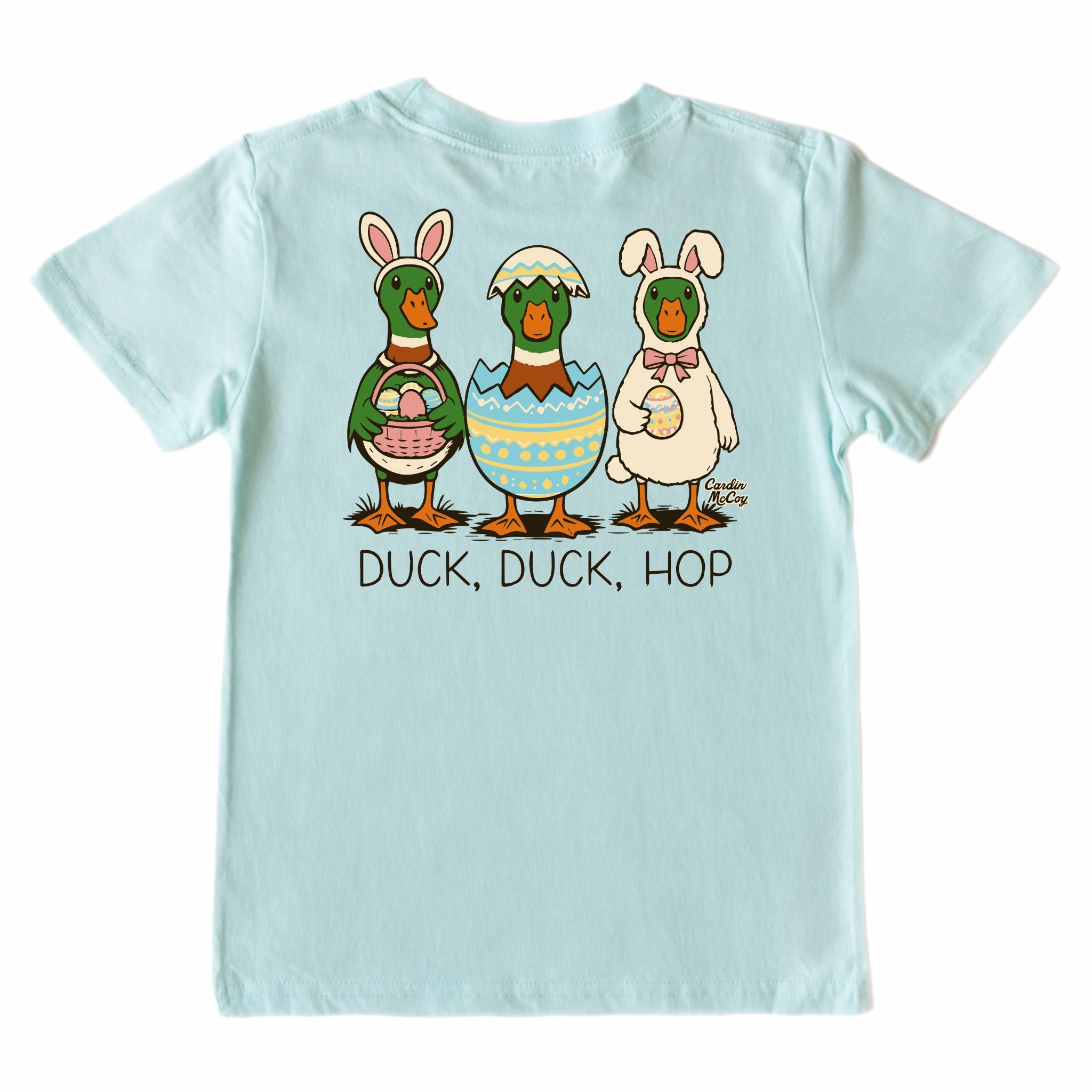Kids' Duck Duck Hop Short-Sleeve Tee Short Sleeve T-Shirt Cardin McCoy Blue Mint XXS (2/3) Pocket