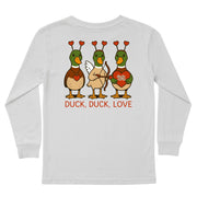 Kids' Duck, Duck, Love Long-Sleeve Tee Long Sleeve T-Shirt Cardin McCoy Ice Gray XXS (2/3) Pocket