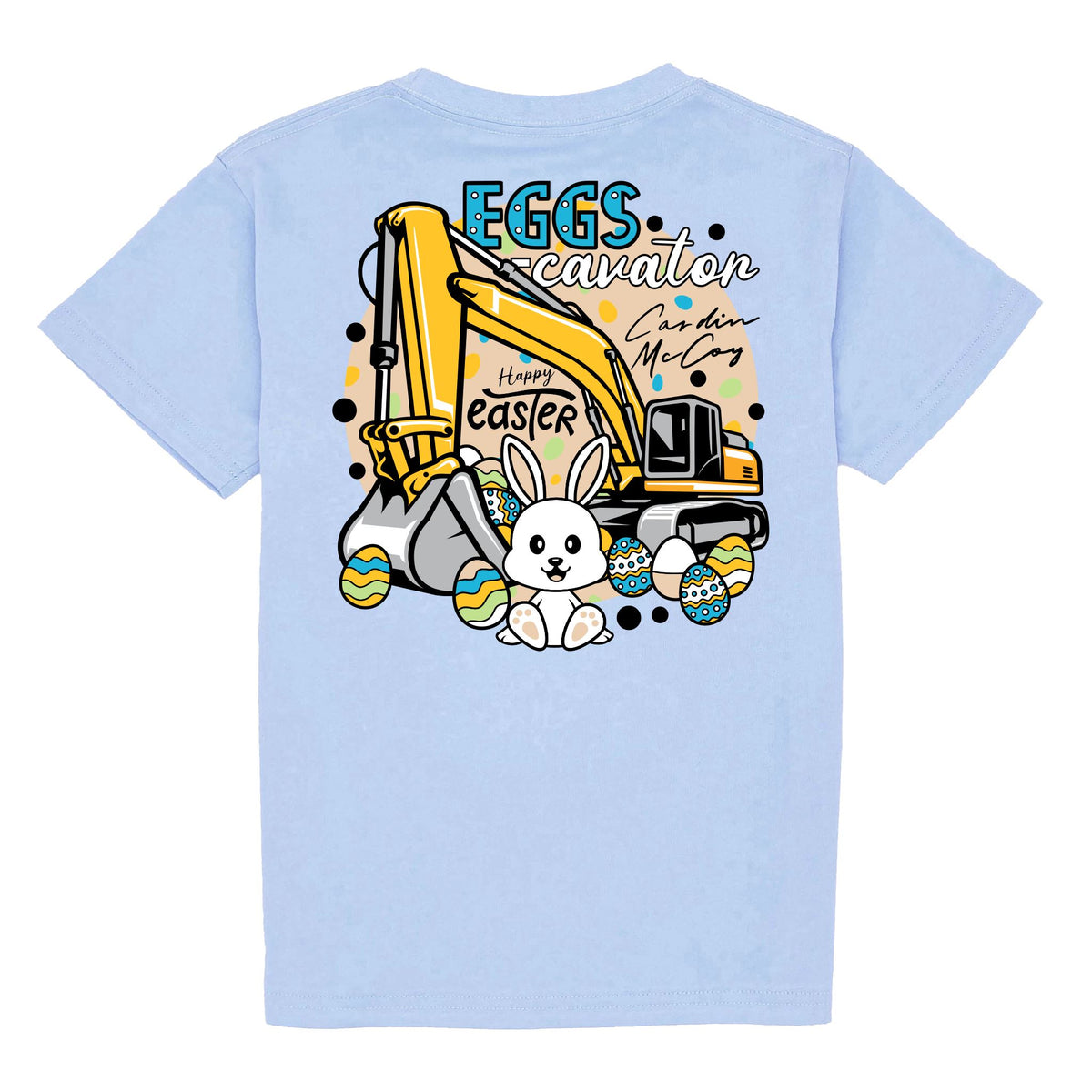 Kids' Eggscavator Short Sleeve Pocket Tee Short Sleeve T-Shirt Cardin McCoy Light Blue XXS (2/3) 