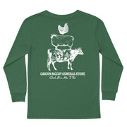 Kids' Farm Stack Long-Sleeve Tee Long Sleeve T-Shirt Cardin McCoy Dark Olive XXS (2/3) Pocket