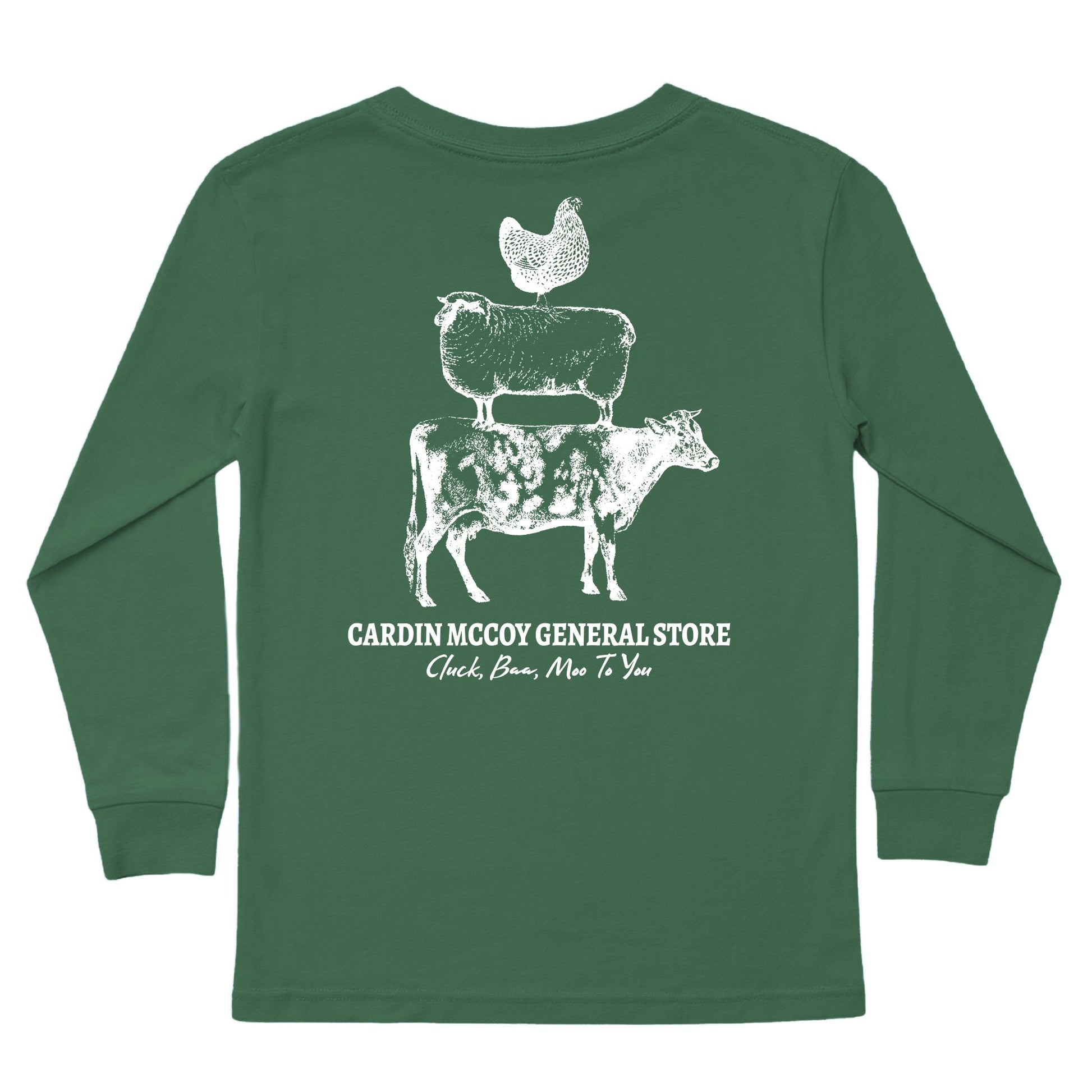 Kids' Farm Stack Long-Sleeve Tee Long Sleeve T-Shirt Cardin McCoy Dark Olive XXS (2/3) Pocket