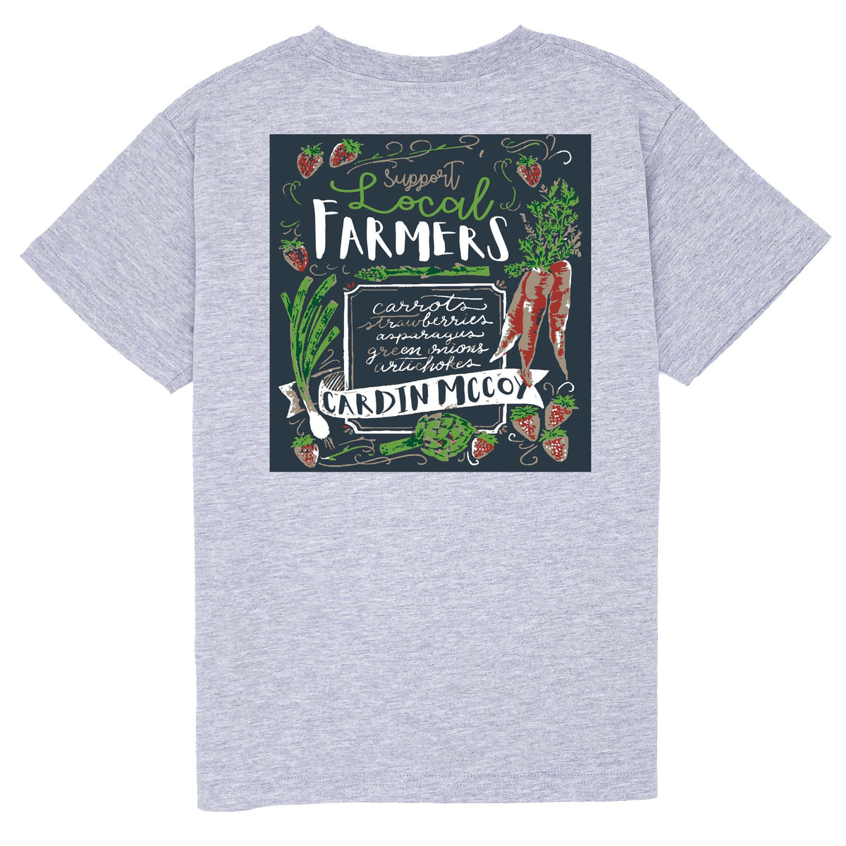 Kids' Farmer's Market Short Sleeve Pocket Tee Short Sleeve T-Shirt Cardin McCoy Heather Gray XXS (2/3) Pocket
