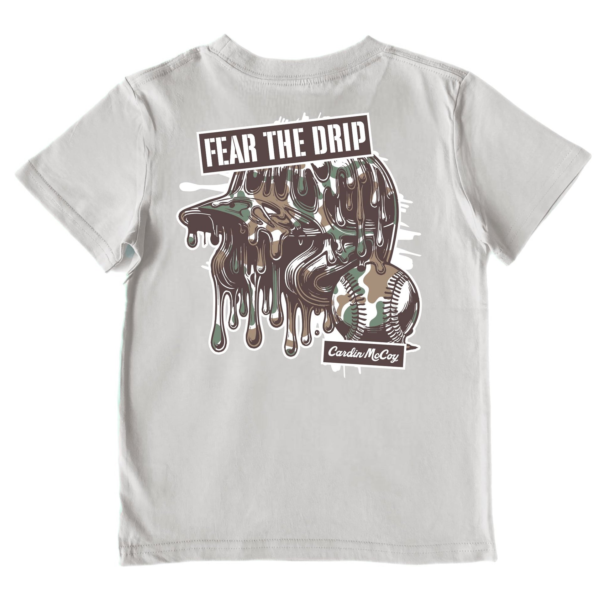 Kids' Fear the Drip Camo Performance Short-Sleeve Tee Short Sleeve T-Shirt Cardin McCoy Gray Mist XXS (2/3) 
