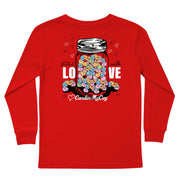 Kids' Filled With Love Long-Sleeve Tee Long Sleeve T-Shirt Cardin McCoy Red XXS (2/3) Pocket