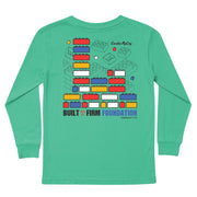 Kids' Firm Foundation Long-Sleeve Tee Long Sleeve T-Shirt Cardin McCoy Green XXS (2/3) Pocket
