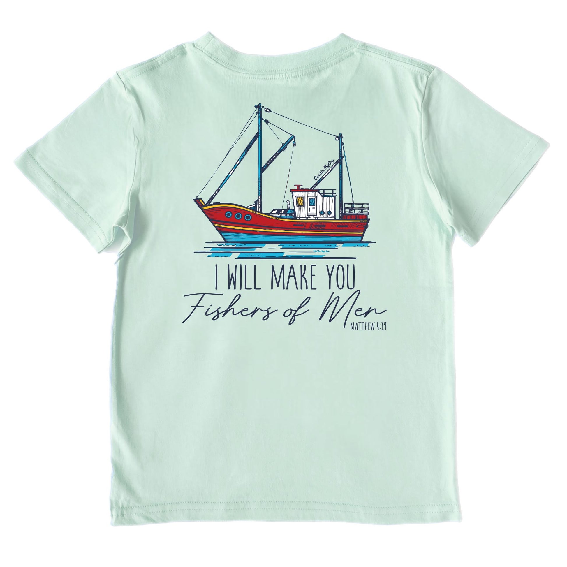 Kids' Fishers Of Men Performance Short-Sleeve Tee Short Sleeve T-Shirt Cardin McCoy Surf Spray XXS (2/3) Performance