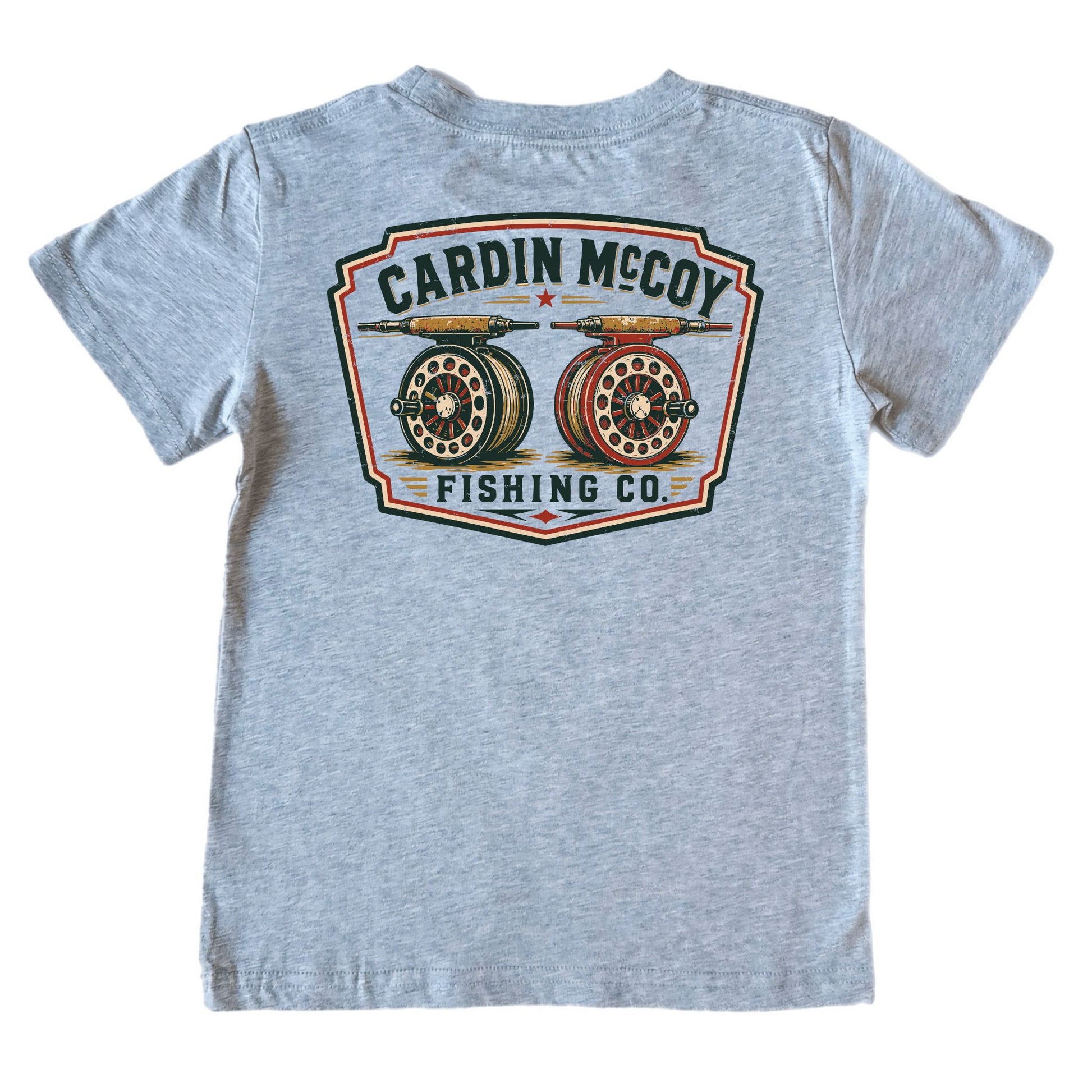 Kids' Fishing Co. Short-Sleeve Tee Short Sleeve T-Shirt Cardin McCoy Heather Gray XXS (2/3) Pocket