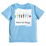Kids' Fishing For Trouble Short-Sleeve Tee Short Sleeve T-Shirt Cardin McCoy Light Blue XXS (2/3) Pocket
