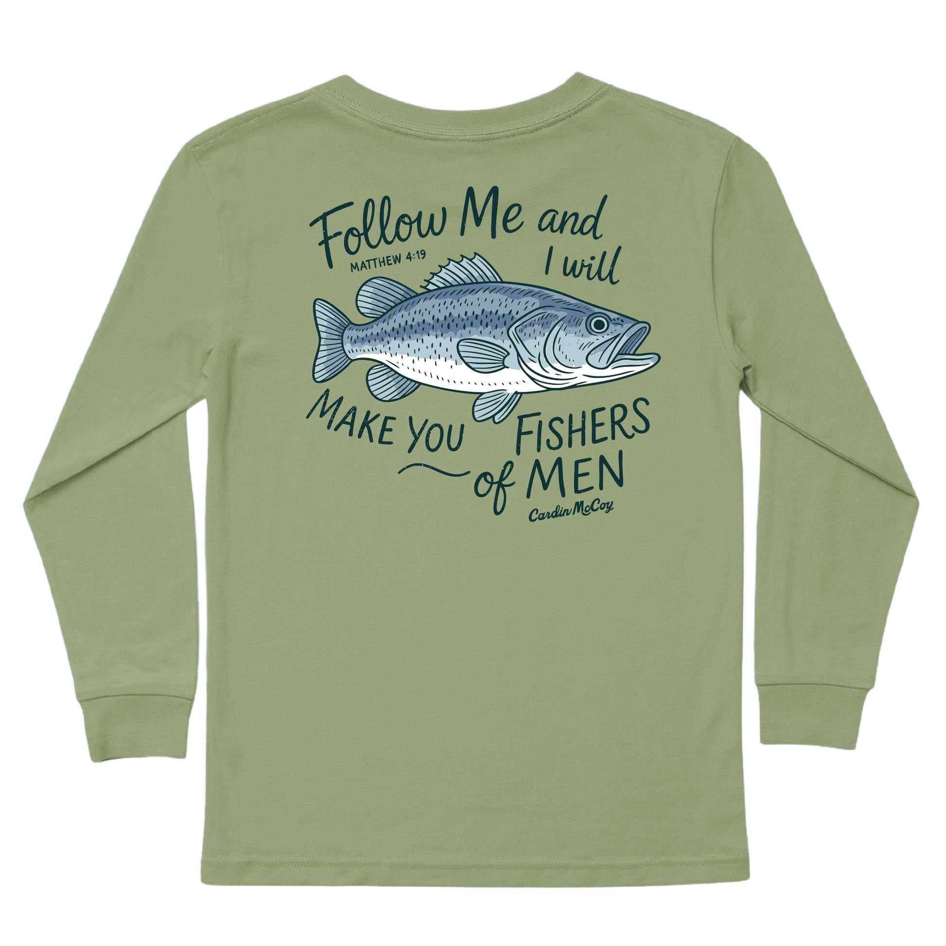 Kids' Follow Me Long-Sleeve Tee Long Sleeve T-Shirt Cardin McCoy Light Olive XXS (2/3) Pocket