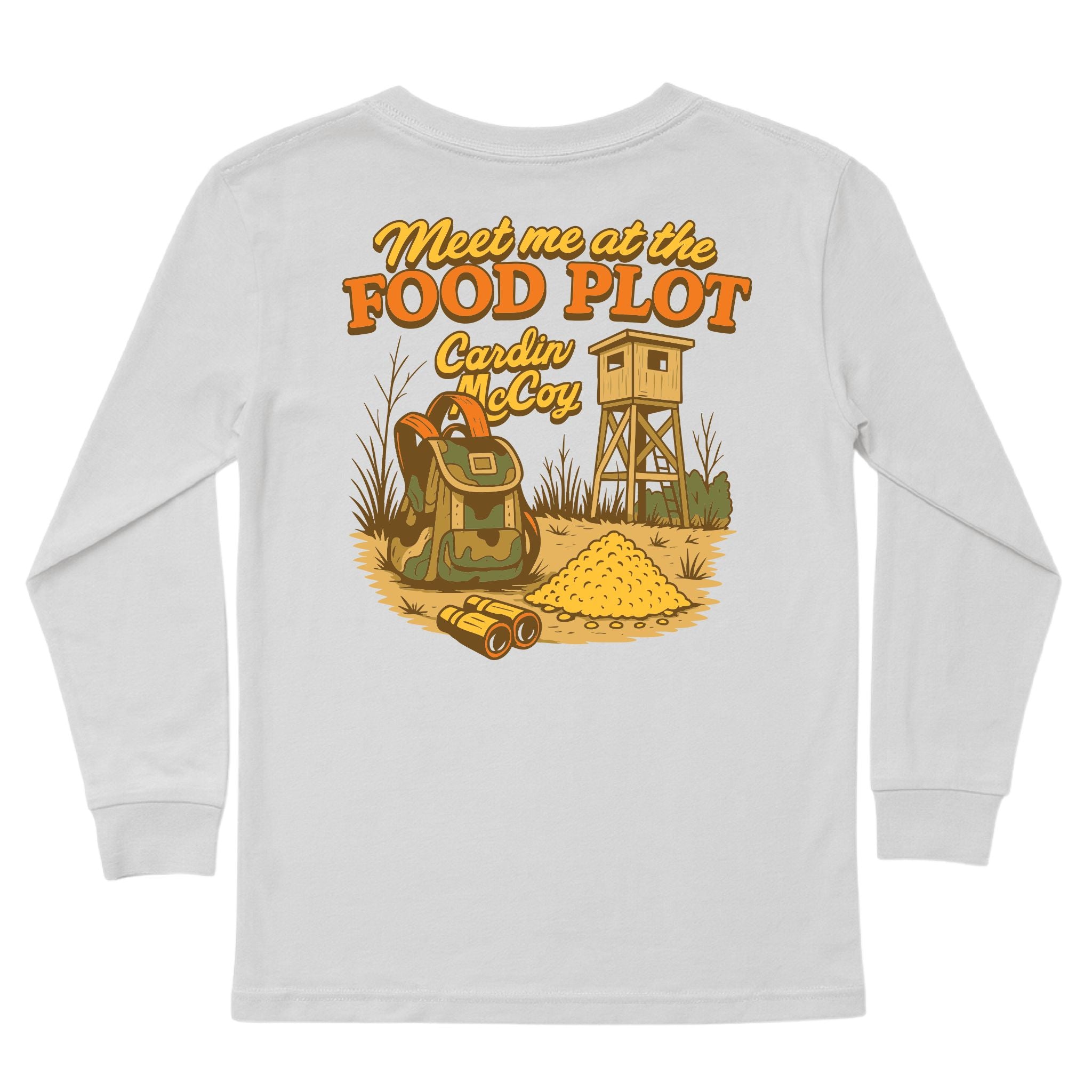 Kids' Food Plot Long-Sleeve Tee Long Sleeve T-Shirt Cardin McCoy Ice Gray XXS (2/3) Pocket