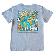 Kids' For God So Loved Short-Sleeve Tee Short Sleeve T-Shirt Cardin McCoy Heather Gray XXS (2/3) Pocket
