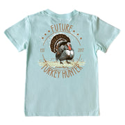 Kids' Future Turkey Hunter Short-Sleeve Tee Short Sleeve T-Shirt Cardin McCoy Blue Mint XXS (2/3) No Pocket