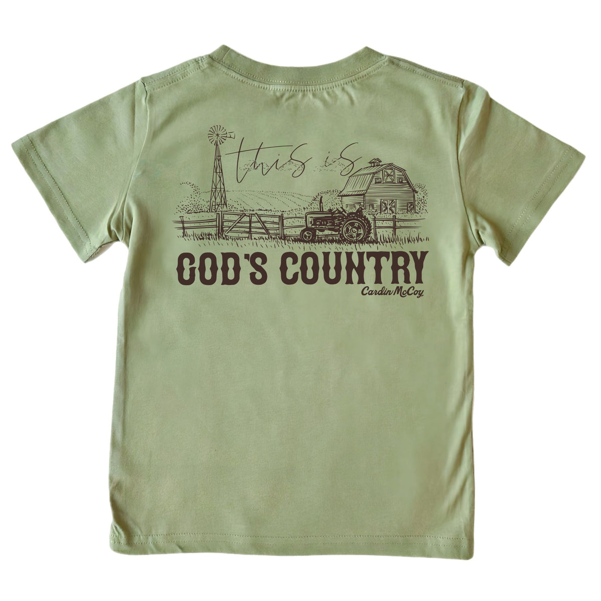 Kids' God's Country Short-Sleeve Tee Short Sleeve T-Shirt Cardin McCoy Light Olive XXS (2/3) Pocket