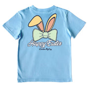 Kids' Happy Easter Short-Sleeve Tee Short Sleeve T-Shirt Cardin McCoy Light Blue XXS (2/3) Pocket