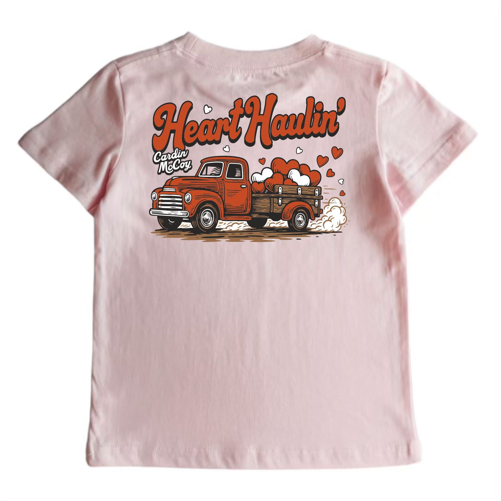 Kids' Heart Haulin' Short-Sleeve Tee Short Sleeve T-Shirt Cardin McCoy Light Pink XXS (2/3) Pocket
