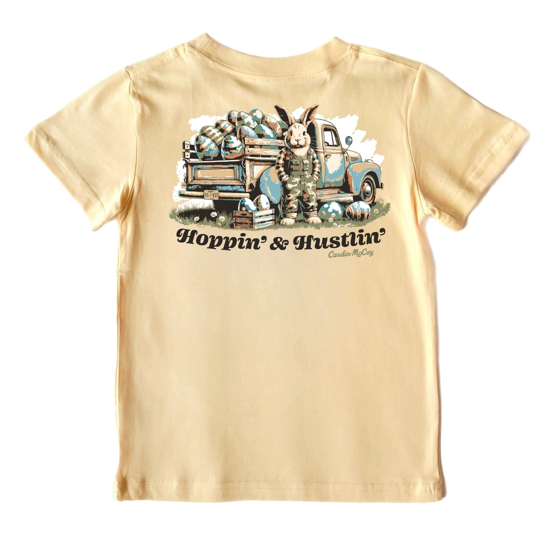 Kids' Hoppin & Hustlin Short-Sleeve Tee Short Sleeve T-Shirt Cardin McCoy Butter XXS (2/3) Pocket