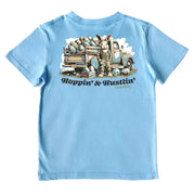 Kids' Hoppin & Hustlin Short-Sleeve Tee Short Sleeve T-Shirt Cardin McCoy Light Blue XXS (2/3) Pocket