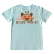 Kids' Howdy Pumpkin Short-Sleeve Tee Short Sleeve T-Shirt Cardin McCoy Blue Mint XXS (2/3) Pocket