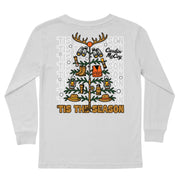 Kids' Hunting Christmas Tree Long-Sleeve Tee Long Sleeve T-Shirt Cardin McCoy Ice Gray XXS (2/3) Pocket