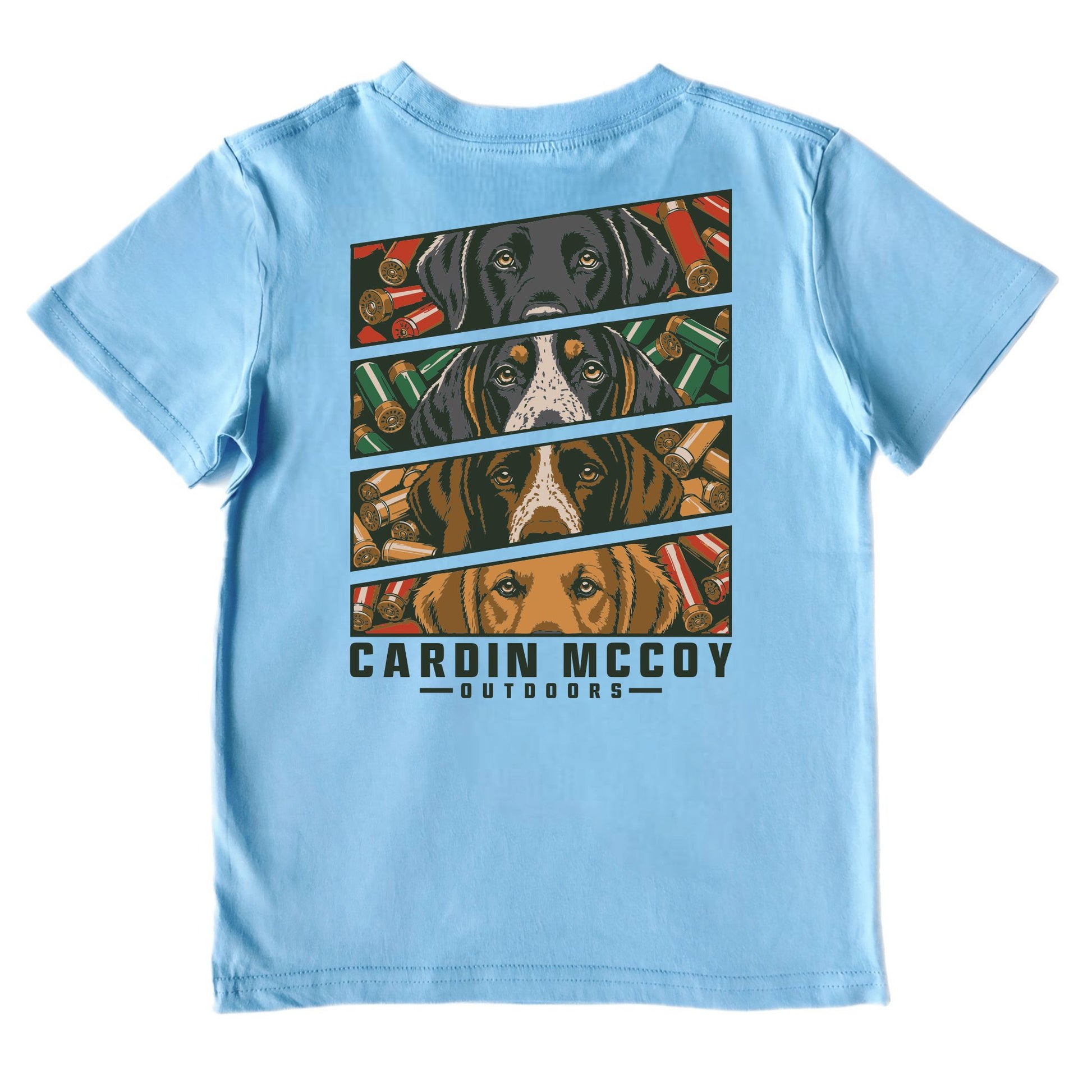 Kids' Hunting Dogs Short-Sleeve Tee Short Sleeve T-Shirt Cardin McCoy Light Blue XXS (2/3) Pocket