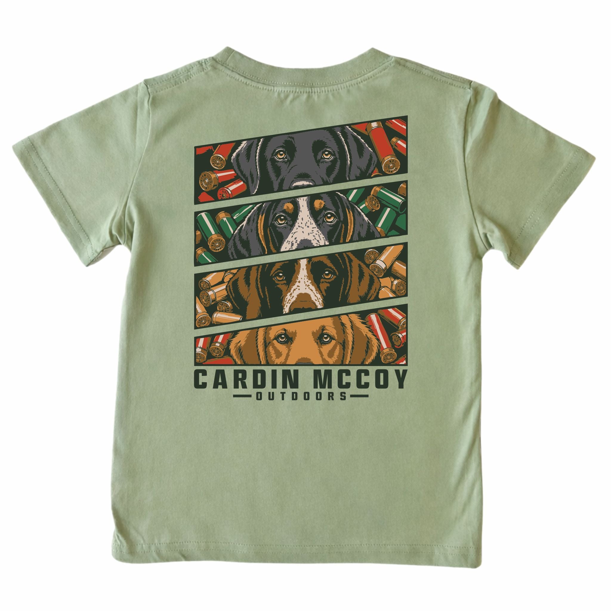 Kids' Hunting Dogs Short-Sleeve Tee Short Sleeve T-Shirt Cardin McCoy Light Olive XXS (2/3) Pocket