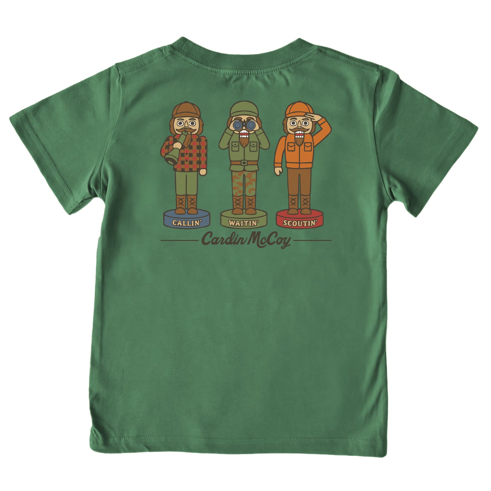 Kids' Hunting Nutcrackers Short-Sleeve Tee Short Sleeve T-Shirt Cardin McCoy Dark Olive XXS (2/3) Pocket
