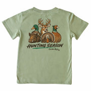 Kids' Hunting Season Short-Sleeve Tee Short Sleeve T-Shirt Cardin McCoy Light Olive XXS (2/3) Pocket