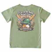 Kids' I Can Do Baseball Short-Sleeve Tee Short Sleeve T-Shirt Cardin McCoy Light Olive XXS (2/3) Pocket
