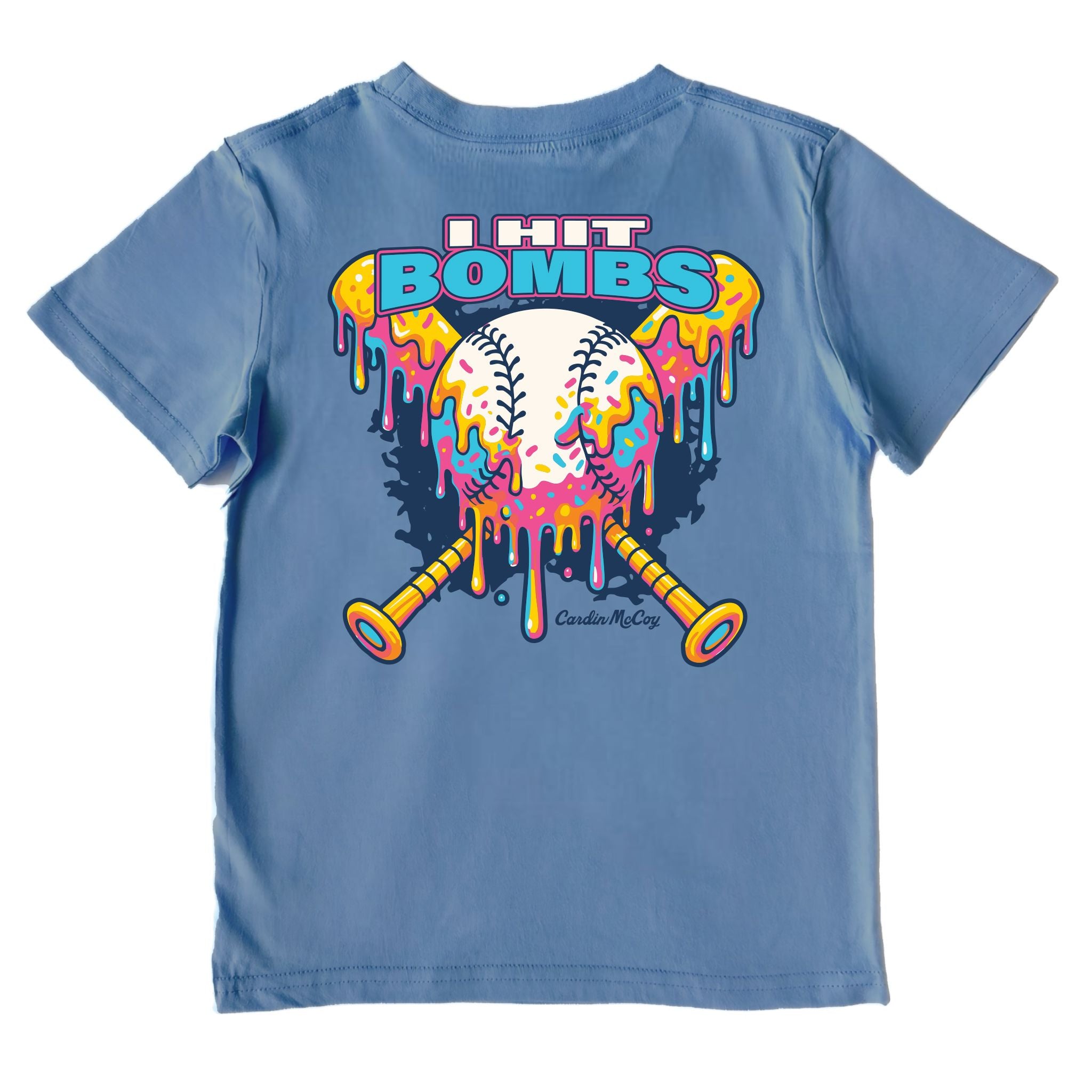Kids' I Hit Bombs Performance Short-Sleeve Tee Short Sleeve T-Shirt Cardin McCoy Captain Blue XXS (2/3) Performance