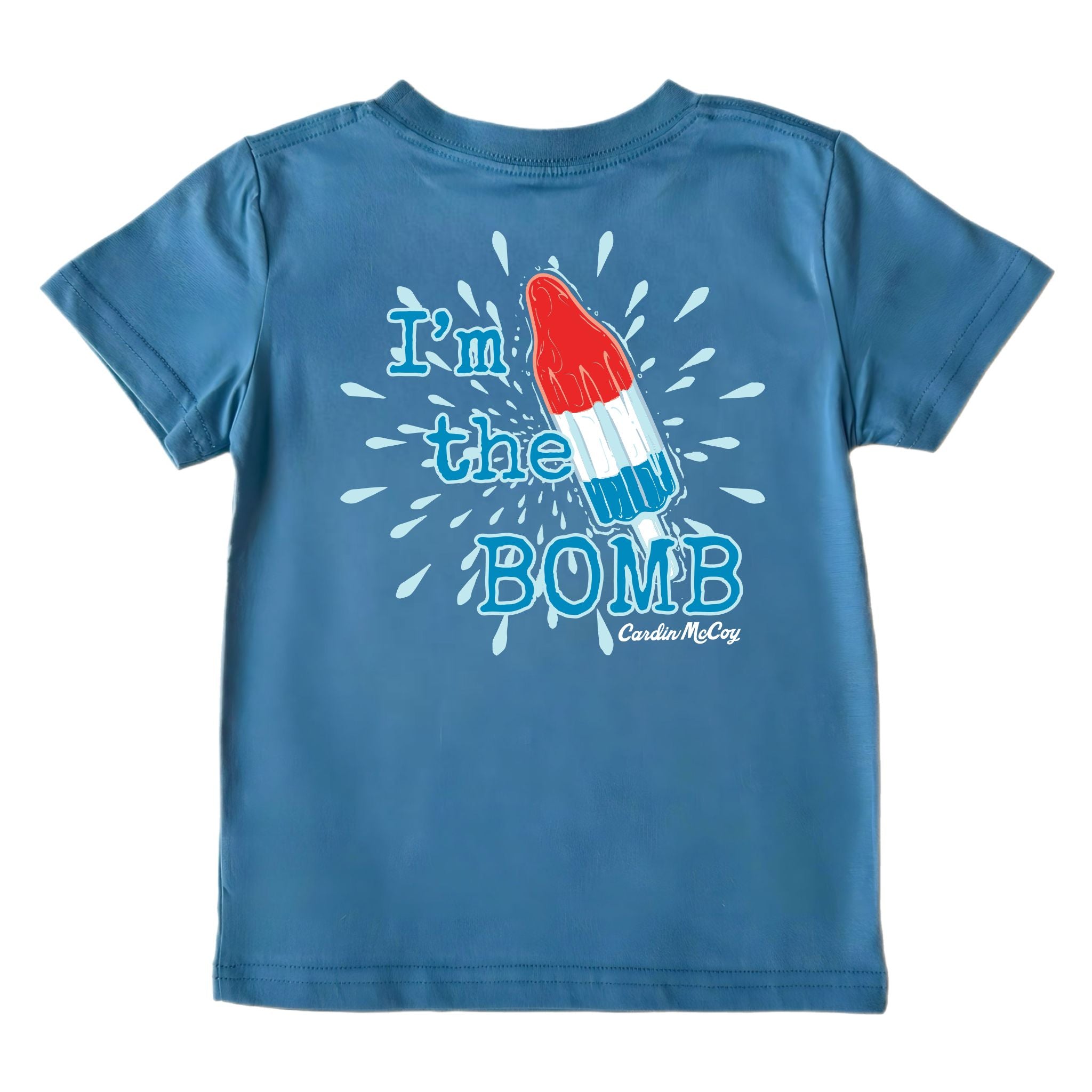Kids' I'm The Bomb Gentleman Short-Sleeve Tee Short Sleeve T-Shirt Cardin McCoy Blue XXS (2/3) Pocket