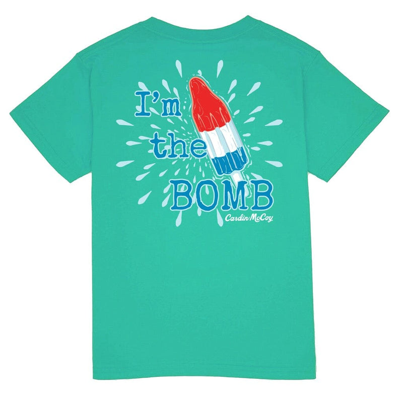 Kids' I'm the Bomb Short Sleeve Pocket Tee Short Sleeve T-Shirt Cardin McCoy Teal XXS (2/3) No Pocket