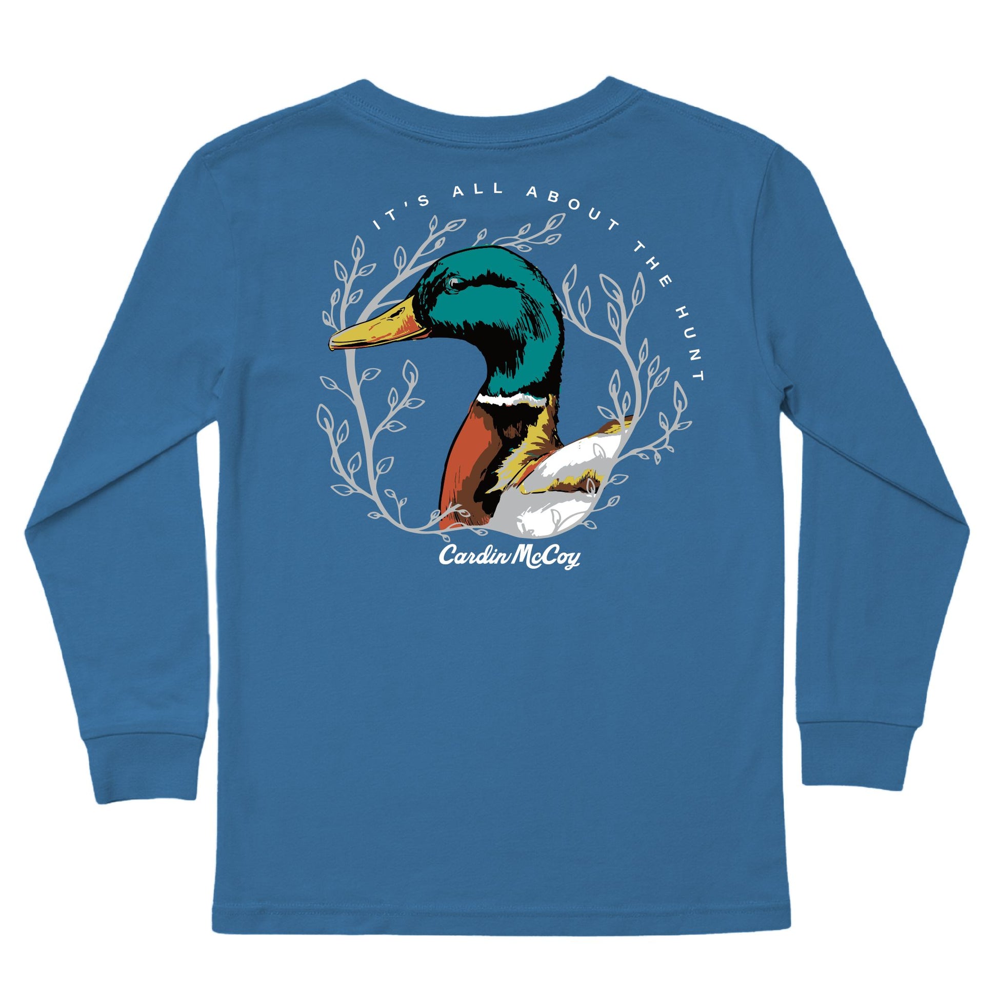 Kids' It's All About The Hunt Long-Sleeve Tee Long Sleeve T-Shirt Cardin McCoy Blue XXS (2/3) Pocket