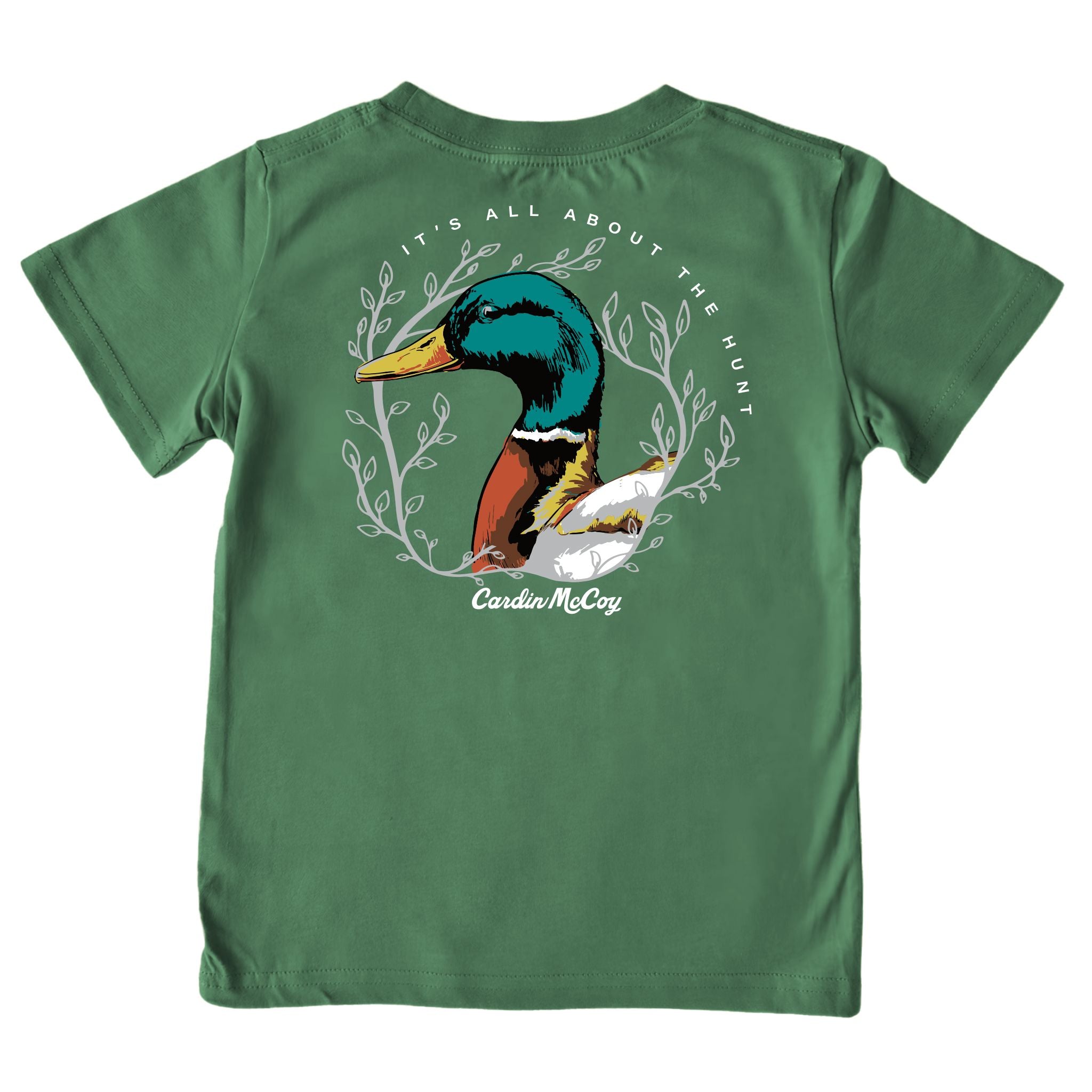 Kids' It's All About The Hunt Short-Sleeve Tee Short Sleeve T-Shirt Cardin McCoy Dark Olive XXS (2/3) Pocket