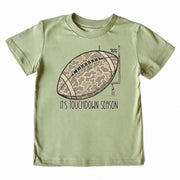 Kids' It's Touchdown Season Front Short-Sleeve Tee Short Sleeve T-Shirt Cardin McCoy Light Olive XXS (2/3) Pocket