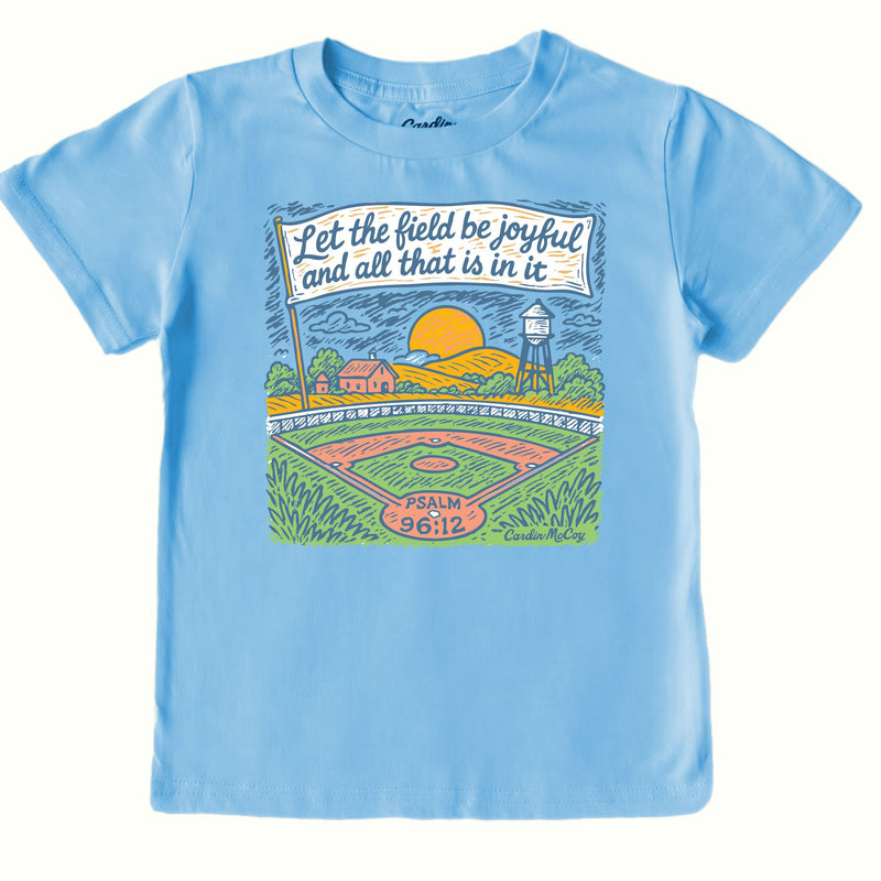 Kids' Joyful Baseball Front Short-Sleeve Tee Short Sleeve T-Shirt Cardin McCoy Light Blue XXS (2/3) No Pocket