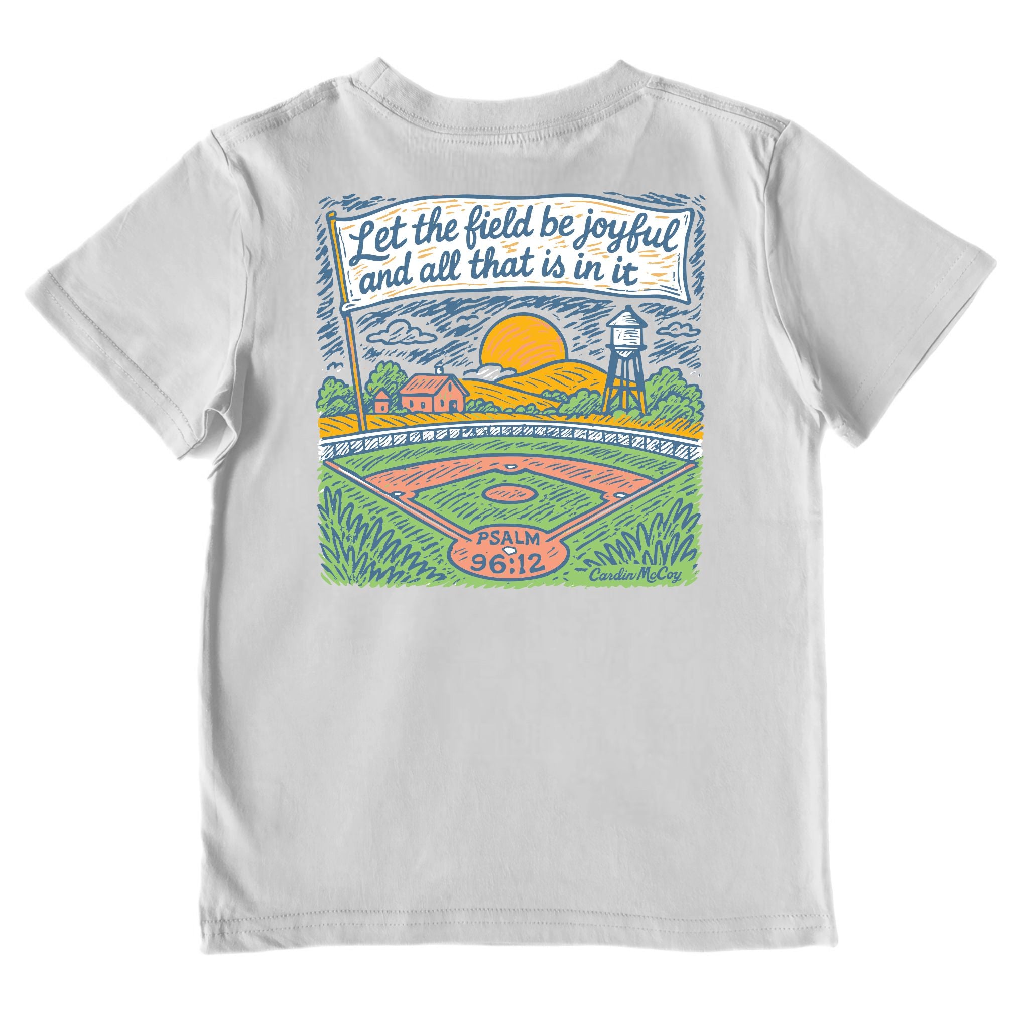 Kids' Joyful Baseball Short-Sleeve Tee Short Sleeve T-Shirt Cardin McCoy Ice Gray XXS (2/3) Pocket
