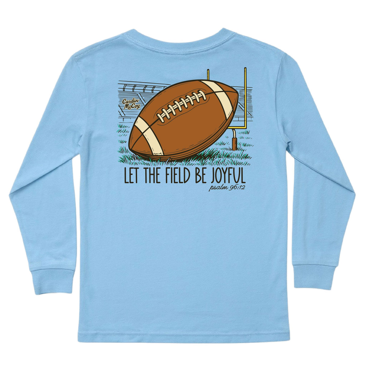 Kids' Joyful Football Long-Sleeve Tee Long Sleeve T-Shirt Cardin McCoy Light Blue XXS (2/3) Pocket