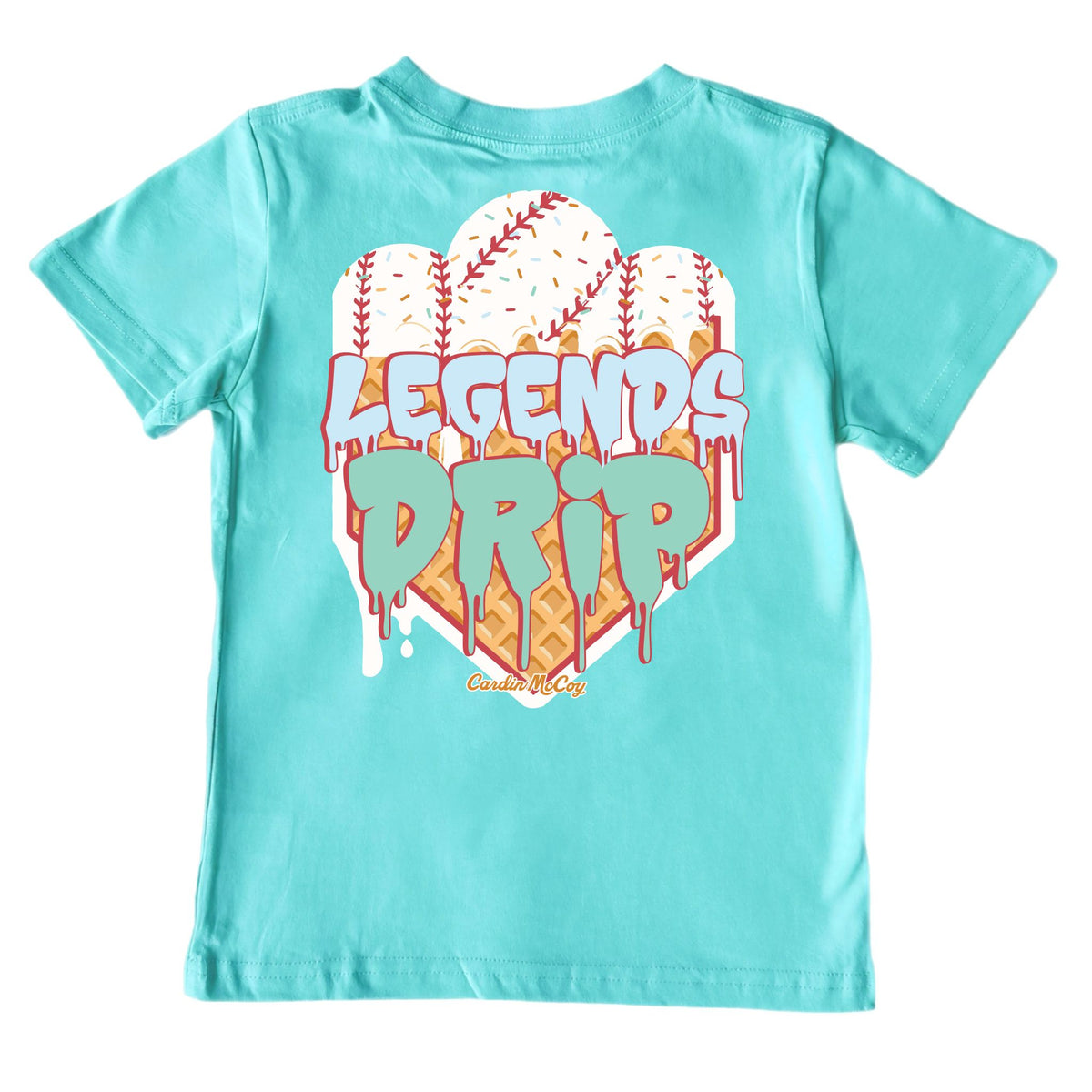 Kids' Legends Drip Short-Sleeve Tee Short Sleeve T-Shirt Cardin McCoy Teal XXS (2/3) Pocket