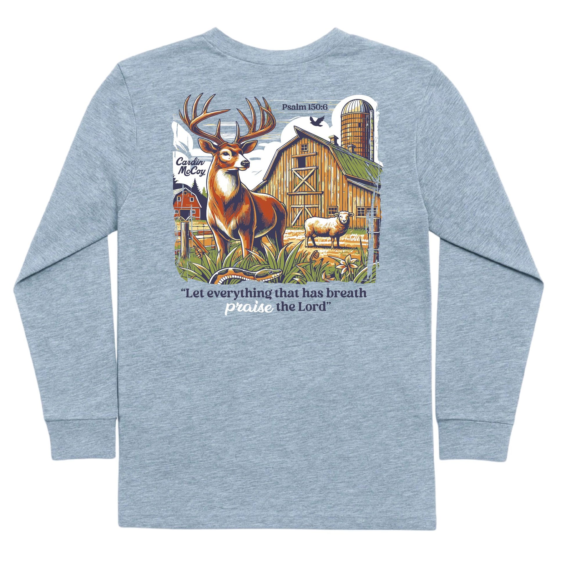 Kids' Let Everything Long-Sleeve Tee Long Sleeve T-Shirt Cardin McCoy Heather Gray XXS (2/3) Pocket